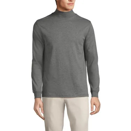 Men's Cotton Supima Mock Turtleneck
