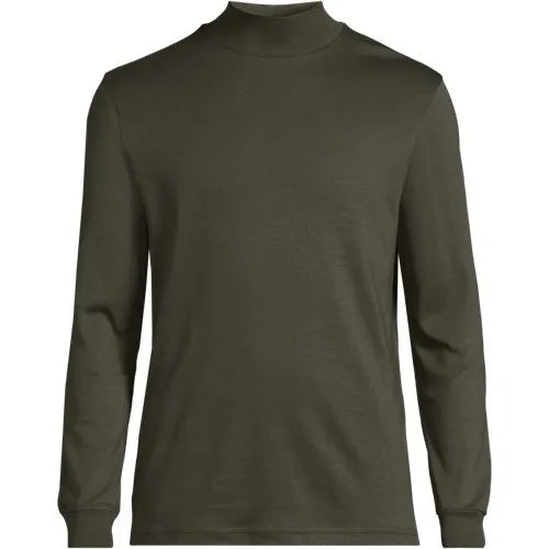 Men's Cotton Supima Mock Turtleneck