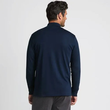 Men's Cotton Supima Mock Turtleneck