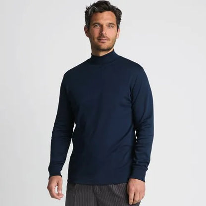 Men's Cotton Supima Mock Turtleneck