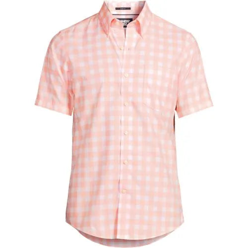 Men's Short Sleeve No Iron Twill Shirt