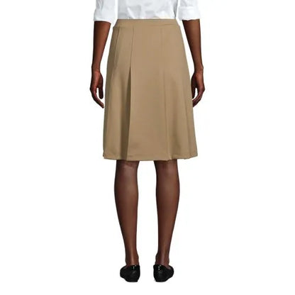School Uniform Girls Ponte Pleat Skirt Top of Knee