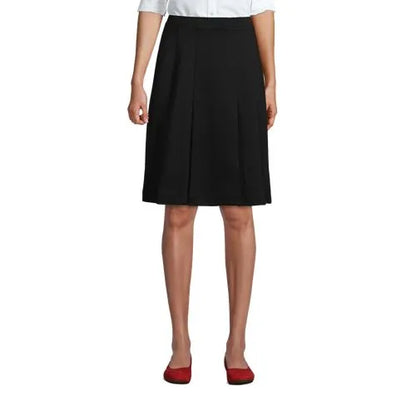 School Uniform Girls Ponte Pleat Skirt Top of Knee