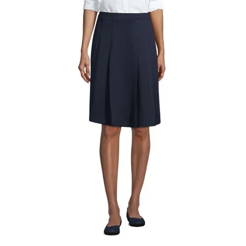 School Uniform Girls Ponte Pleat Skirt Top of Knee