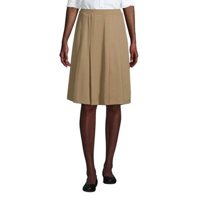 School Uniform Girls Ponte Pleat Skirt Top of Knee
