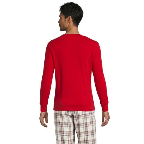Men's Knit Rib Pajama Henley