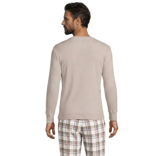 Men's Knit Rib Pajama Henley