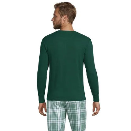 Men's Knit Rib Pajama Henley