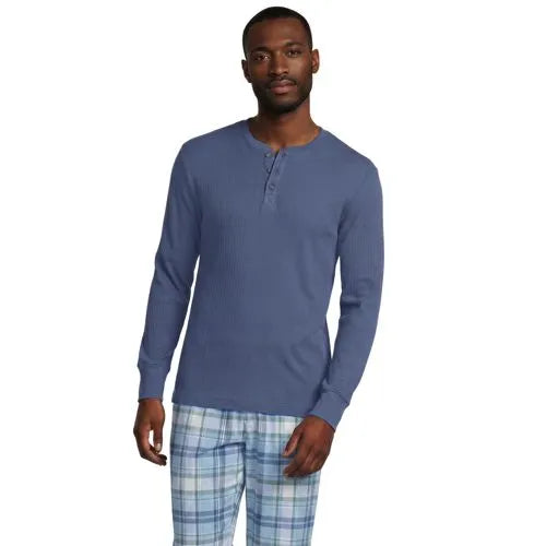Men's Knit Rib Pajama Henley