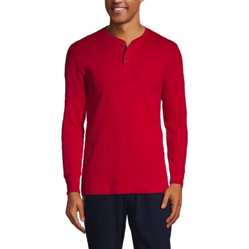 Men's Knit Rib Pajama Henley