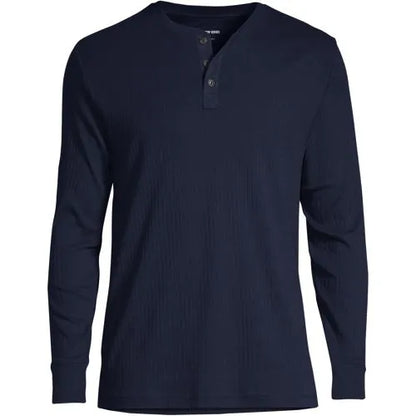 Men's Knit Rib Pajama Henley