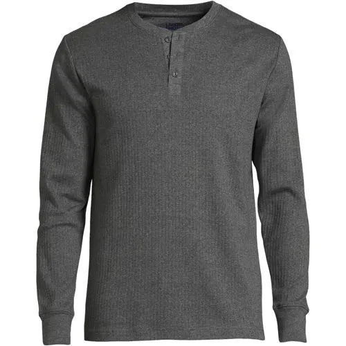 Men's Knit Rib Pajama Henley