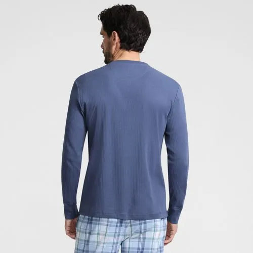 Men's Knit Rib Pajama Henley