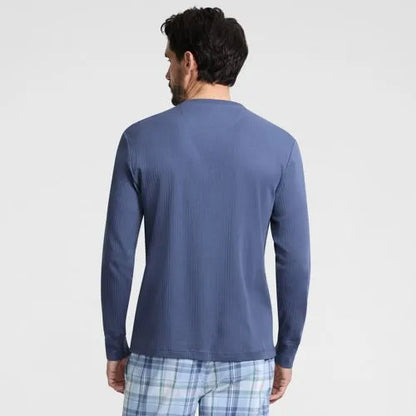Men's Knit Rib Pajama Henley