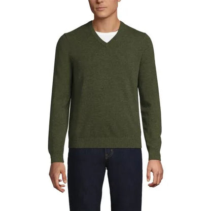 Men's Fine Gauge Cashmere V-neck Sweater