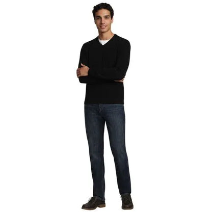 Men's Fine Gauge Cashmere V-neck Sweater
