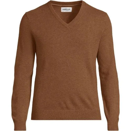 Men's Fine Gauge Cashmere V-neck Sweater