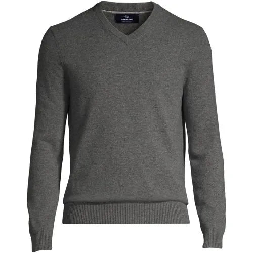 Men's Fine Gauge Cashmere V-neck Sweater