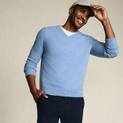 Men's Fine Gauge Cashmere V-neck Sweater