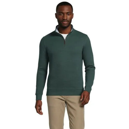 Bedford Rib Quarter Zip Pullover Sweater