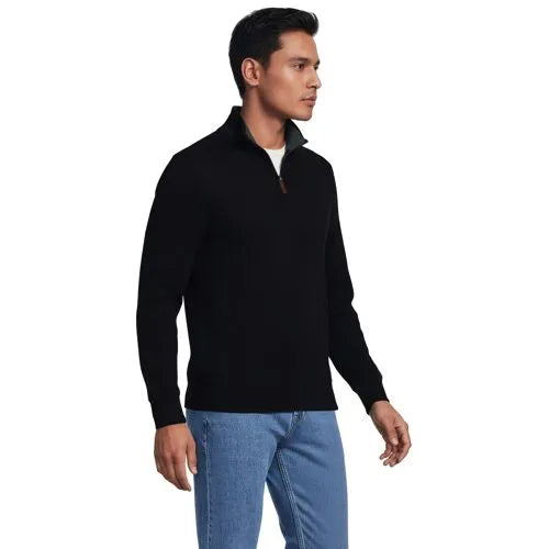 Bedford Rib Quarter Zip Pullover Sweater