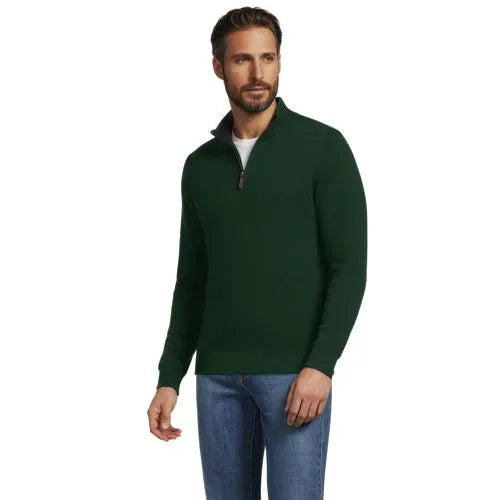 Bedford Rib Quarter Zip Pullover Sweater