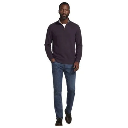 Bedford Rib Quarter Zip Pullover Sweater