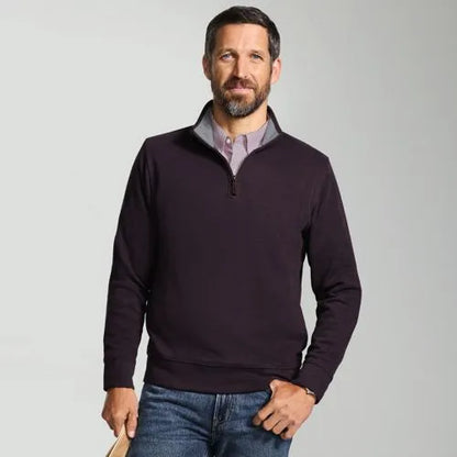 Bedford Rib Quarter Zip Pullover Sweater