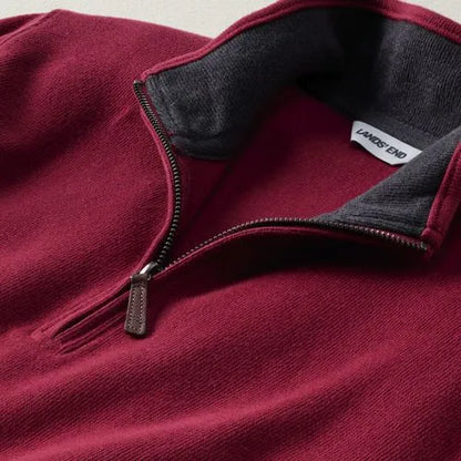Bedford Rib Quarter Zip Pullover Sweater