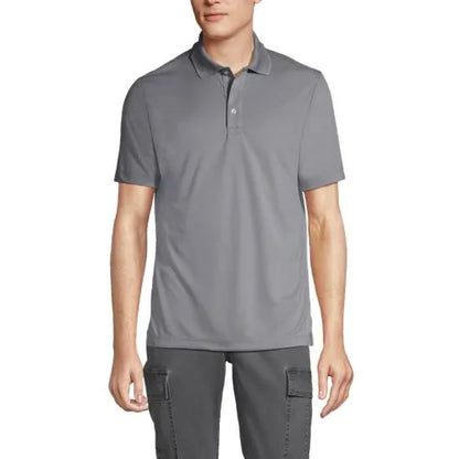 School Uniform Men's Short Sleeve Solid Active Polo Shirt