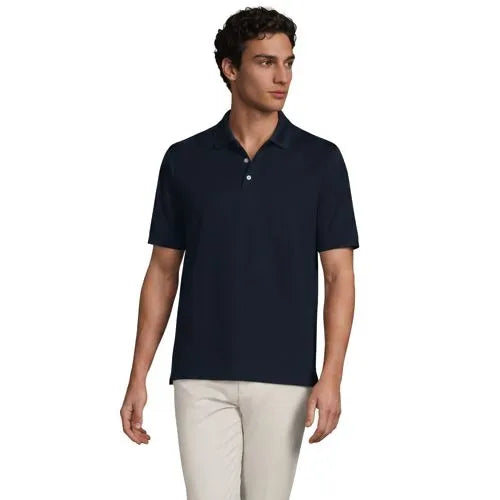 School Uniform Men's Short Sleeve Solid Active Polo Shirt