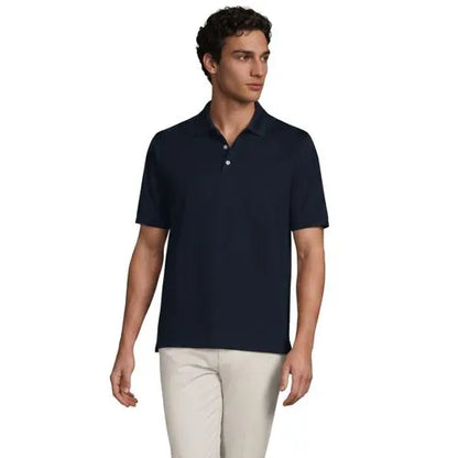 School Uniform Men's Short Sleeve Solid Active Polo Shirt