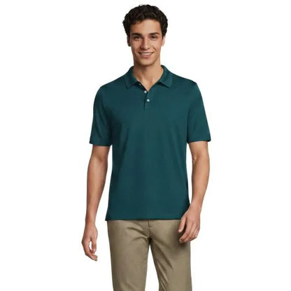 School Uniform Men's Short Sleeve Solid Active Polo Shirt