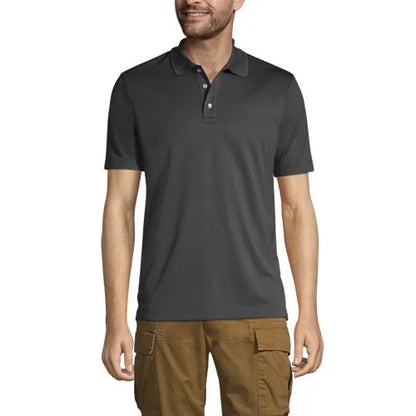 School Uniform Men's Short Sleeve Solid Active Polo Shirt