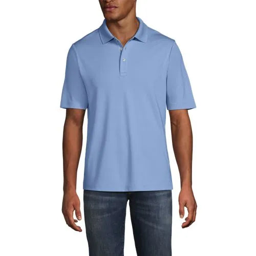 School Uniform Men's Short Sleeve Solid Active Polo Shirt