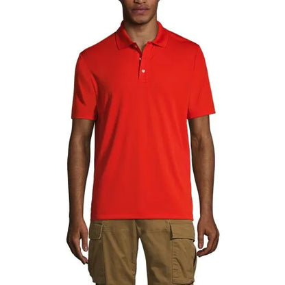 School Uniform Men's Short Sleeve Solid Active Polo Shirt