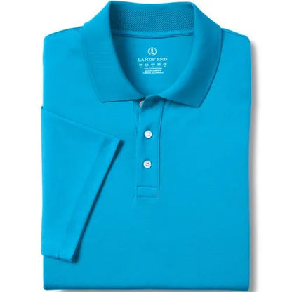School Uniform Men's Short Sleeve Solid Active Polo Shirt