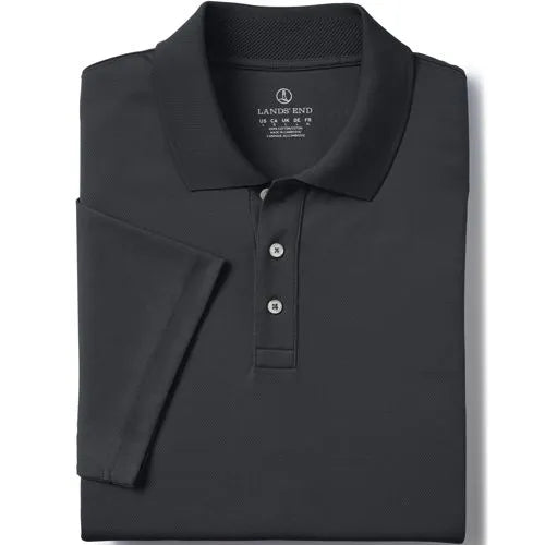 School Uniform Men's Short Sleeve Solid Active Polo Shirt