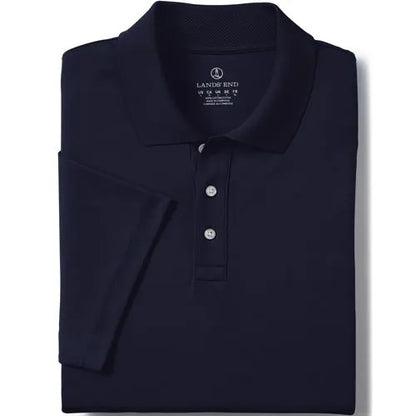 School Uniform Men's Short Sleeve Solid Active Polo Shirt