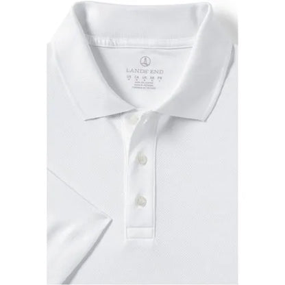 School Uniform Men's Short Sleeve Solid Active Polo Shirt