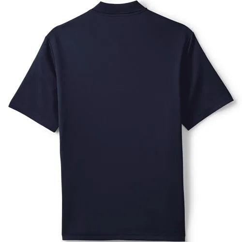 School Uniform Men's Short Sleeve Solid Active Polo Shirt