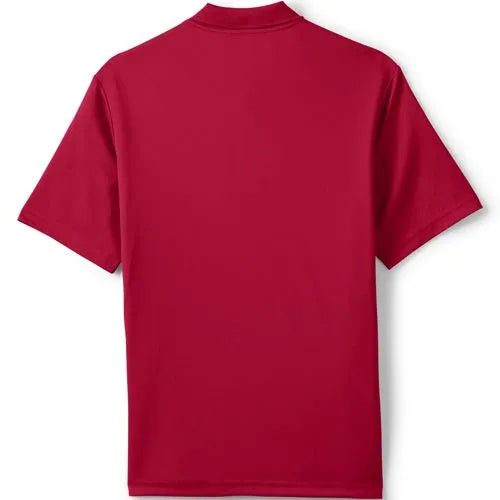 School Uniform Men's Short Sleeve Solid Active Polo Shirt
