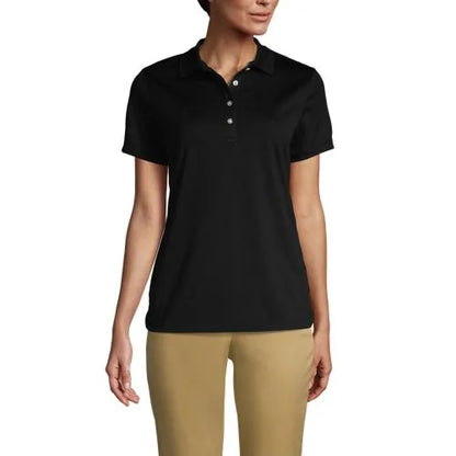 Women's Short Sleeve Solid Active Polo