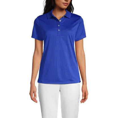 Women's Short Sleeve Solid Active Polo