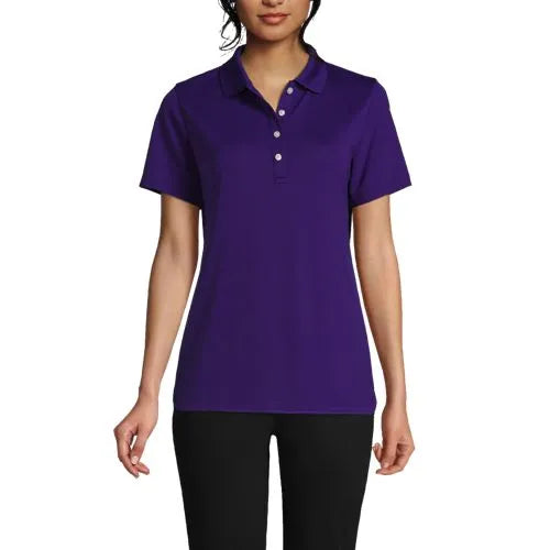 Women's Short Sleeve Solid Active Polo