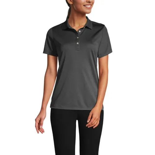 Women's Short Sleeve Solid Active Polo