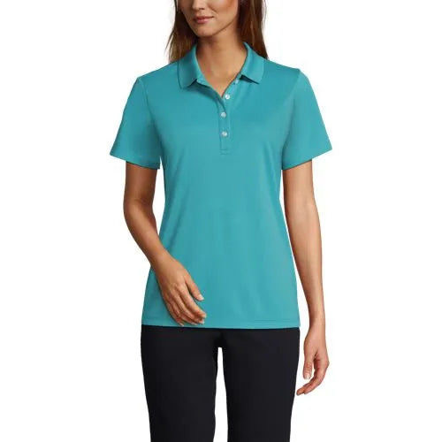 Women's Short Sleeve Solid Active Polo