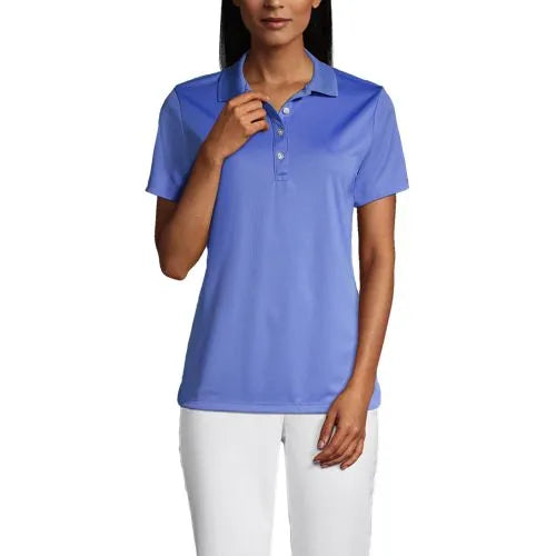 Women's Short Sleeve Solid Active Polo