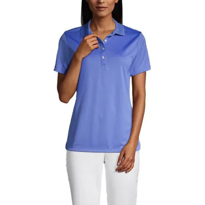 Women's Short Sleeve Solid Active Polo