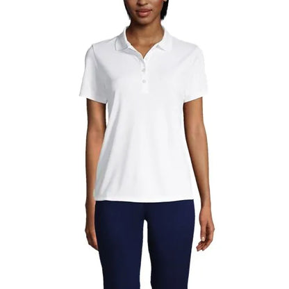 Women's Short Sleeve Solid Active Polo